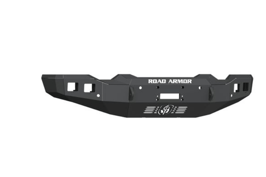 Road Armor Stealth 2202F0B 2020-2022 GMC Sierra 2500HD/3500HD Front Winch Ready Bumper Base and Square Fog Light Hole