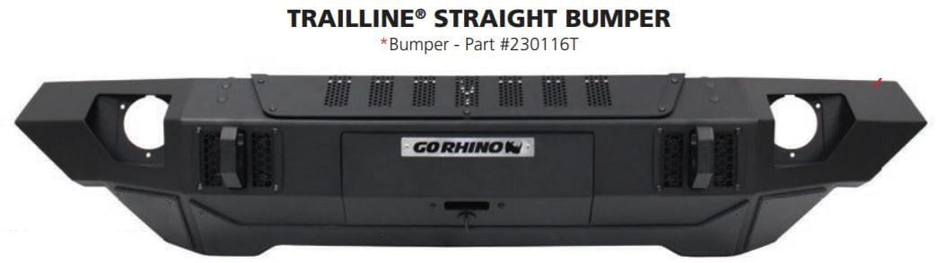 Go Rhino 230116T Jeep Gladiator 2020-2025 Trailline Front Bumper Straight