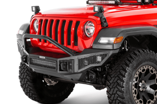 Go Rhino 331201T Jeep Wrangler JK 2018 Rockline Front Bumper  Full With Overrider Bar