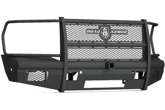 Road Armor Vaquero 4192VF26B 2019-2024 Dodge Ram 2500/3500 Front Bumper Non-Winch 6 Sensor Full Guard