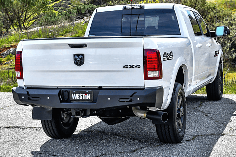 Westin 58-421025 Dodge Ram 1500 2009-2018 Pro-Series Rear Bumper Black Finish