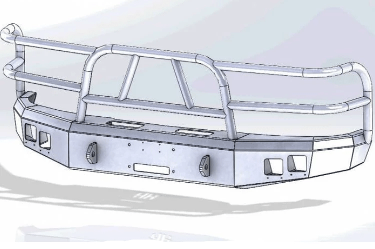 Hammerhead 600-56-0500 Ford Bronco 1992-1996 X-Series Front Bumper Winch Ready
