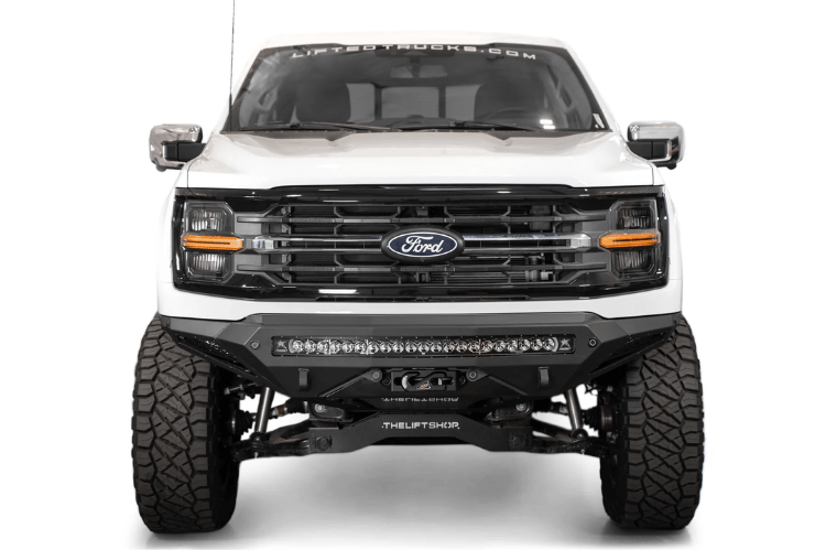 ADD Stealth Fighter front winch bumper for Ford F150 2024–2026 with rugged off-road design