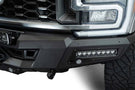 White Ford Superduty truck's front end showcasing the ADD F810335070103 black Phantom winch bumper, model years 2023-2025