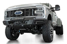 White Ford Superduty truck's front end showcasing the ADD F810335070103 black Phantom winch bumper, model years 2023-2025