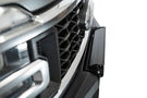 White Ford Superduty truck's front end showcasing the ADD F810335070103 black Phantom winch bumper, model years 2023-2025