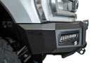 White Ford Superduty truck's front end showcasing the ADD F810335070103 black Phantom winch bumper, model years 2023-2025