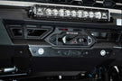 White Ford Superduty truck's front end showcasing the ADD F810335070103 black Phantom winch bumper, model years 2023-2025