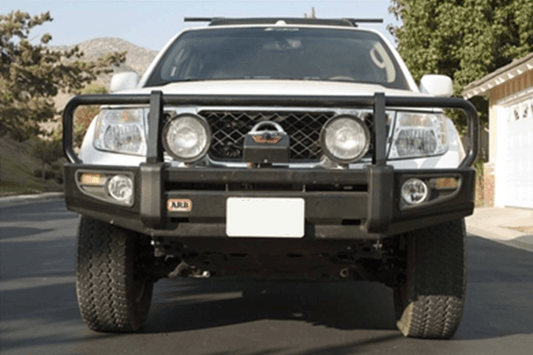 ARB 3438290B Nissan Pathfinder 2009-2012 Deluxe Front Bumper Winch Ready with Grille Guard, Black Powder Coat Finish