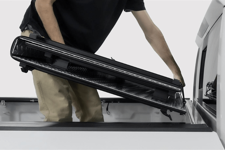 ACCESS® LoMax 2015-2019 GMC Sierra 2500/3500 6'6" Folding Hard Tonneau Cover B3020039