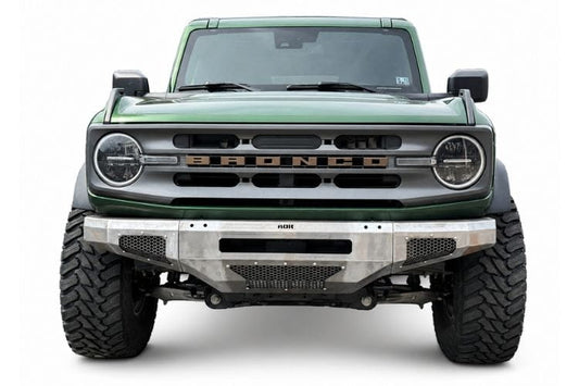 Affordable Offroad modular front bumper 100-8020 for 2021-2026 Ford Bronco with lights and bullbar durable offroad protection