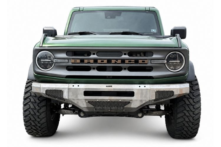 Affordable Offroad modular front bumper 100-8020 for 2021-2026 Ford Bronco with lights and bullbar durable offroad protection