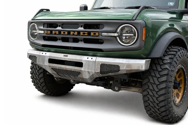 Affordable Offroad modular front bumper 100-8020 for 2021-2026 Ford Bronco with lights and bullbar durable offroad protection