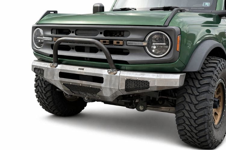 Affordable Offroad modular front bumper 100-8020 for 2021-2026 Ford Bronco with lights and bullbar durable offroad protection