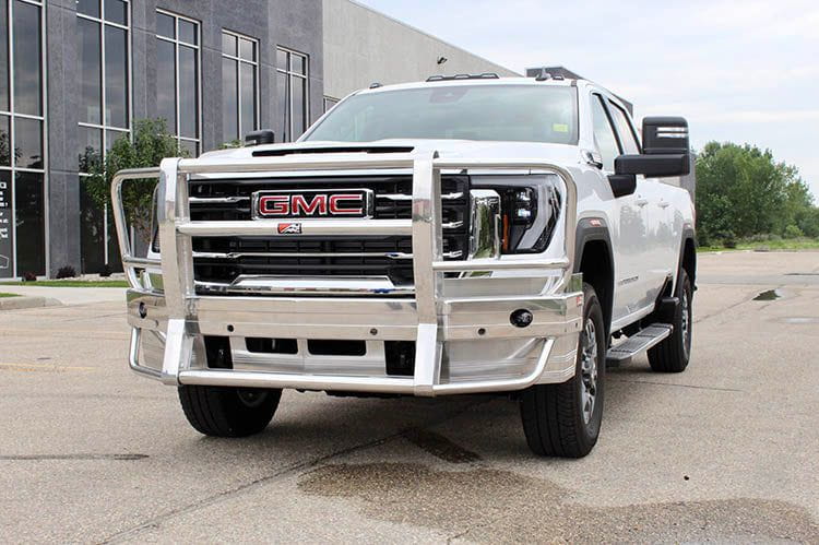 Durable Ali Arc Classic GMC Sierra 2500 2024-2026 Front Bumper with Light & Sensor Cut Outs GMR196LS
