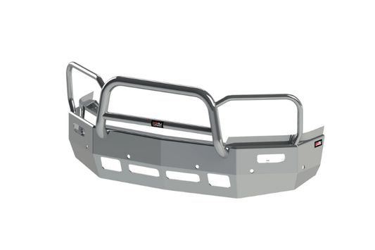 Durable Ali Arc Guardian Dodge Ram 2500/3500 2019-2024 Front Bumper with Rectangle Fog Light & Sensor Cut Outs DGG101LS