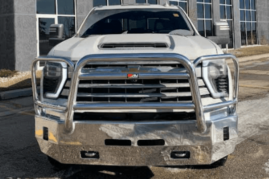 Resilient Ali Arc Guardian GMC Sierra 2500/3500 2020-2023 Front Bumper with Light & Sensor Cut Outs GMG195LS