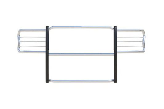 Polished stainless steel Aries Grille Guard 3071-2 installed on Ford F150 for heavy-duty front-end protection