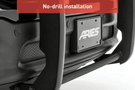 Aries heavy duty grille guard for Chevy Silverado 1500 in black steel