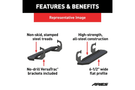 Aries RidgeStep Running Boards Black Steel 6-1/2" 2055513 Dodge Ram 2500/3500 2010-2025