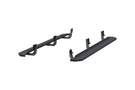 Steel Aries RidgeStep running boards with black finish for Dodge Ram 2500/3500 trucks.