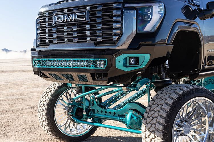 Bodyguard NAG24BNBNN Freedom Series Base Front Bumper for 2024–2026 GMC Sierra HD, a heavy-duty off-road front bumper upgrade from Bodyguard bumpers