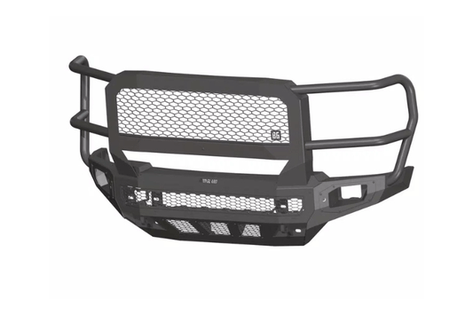 Bodyguard NEG24BNBMN Freedom Series Extreme Front Bumper for 2024-2025 GMC Sierra 2500HD/3500HD, heavy-duty black steel design with aggressive styling and off-road protection.