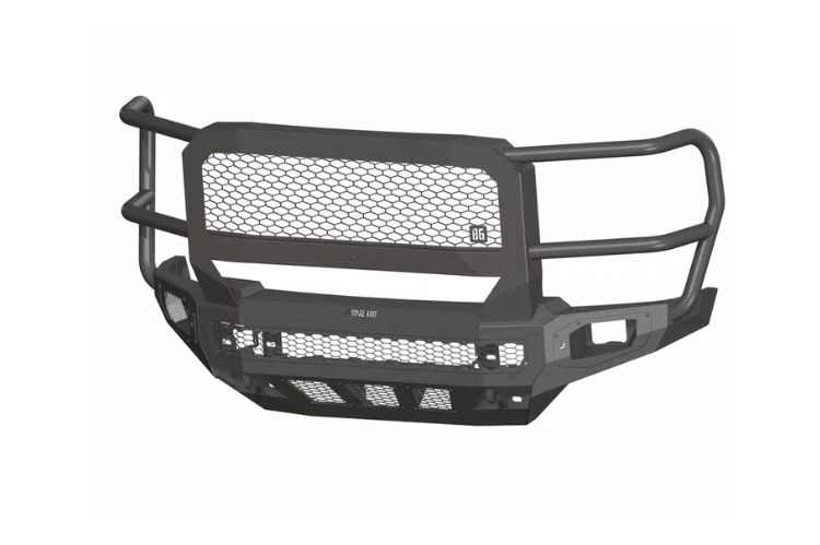 Bodyguard NEG24BNBMN Freedom Series Extreme Front Bumper for 2024-2026 GMC Sierra 2500HD/3500HD, heavy-duty black steel design with aggressive styling and off-road protection.