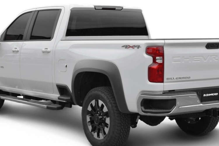 Bushwacker 40986-02 Chevy Silverado 2500HD/3500HD 2020-2023 4PC Extend-A-Fender Style Fender Flares