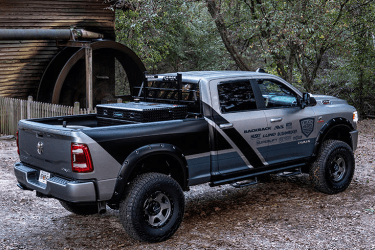 Bushwacker 50038-02 Dodge Ram 2500/3500 2010-2018 2PC Rear Pocket Style Fender Flares (Also fits Dodge Ram 1500)
