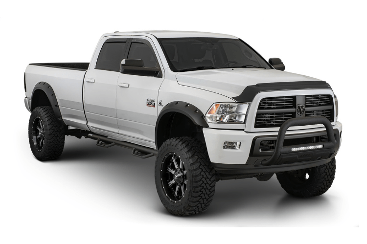 Bushwacker 50052-02 Dodge Ram 2500/3500 2010-2018 2PC Rear Max Coverage Pocket Style Fender Flares