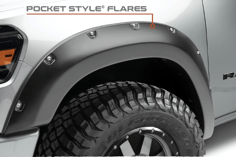 Bushwacker 50907-02 Dodge Ram 2500/3500 2003-2009 4PC Pocket Style Fender Flares (Also fits Dodge Ram 1500)