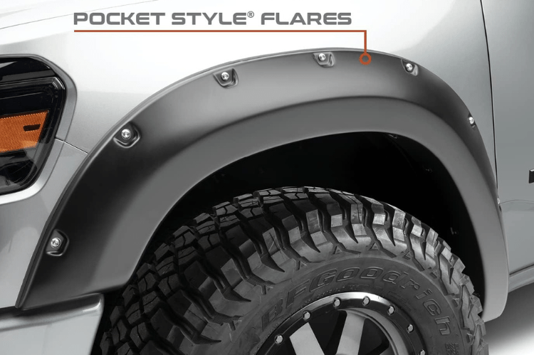 Bushwacker 50919-02 Dodge Ram 2500/3500 2010-2018 4PC Pocket Style Fender Flares