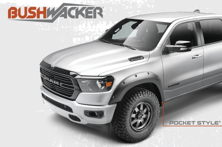 Bushwacker 50919-02 Dodge Ram 2500/3500 2010-2018 4PC Pocket Style Fender Flares