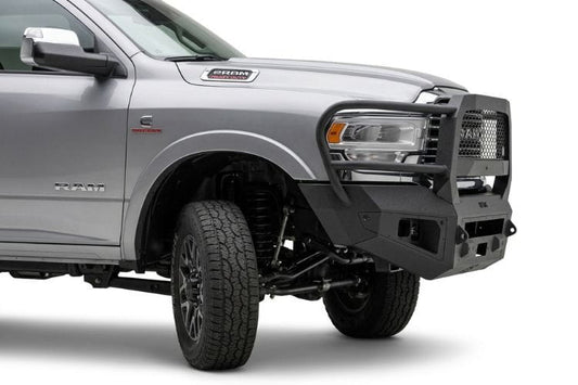 Bodyguard Truck Front Bumper A2 Extreme CER19BYTMH 2019-2026 Ram 2500/3500 – Textured Black, Parking Sensor Cutouts, Camera Relocation Harness