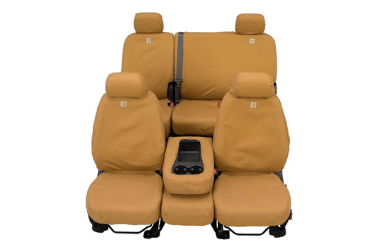 Covercraft SSC3475CABN Chevy Silverado 2500HD/3500HD 2021-2022 Carhartt SeatSaver Custom Front Seat Covers Brown