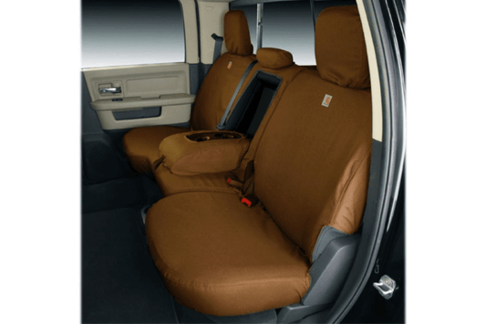 Covercraft SSC8375CABN Chevy Silverado 2500HD/3500HD 2007-2014 Carhartt SeatSaver Custom Rear Seat Covers - Brown