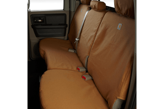 Covercraft SSC8429CABN Chevy Silverado 2500HD/3500HD 2015-2022 Carhartt SeatSaver Custom Rear Seat Covers Brown