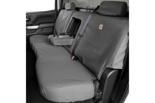 CoverCraft SSC8429CAGY Chevy Silverado 2500HD/3500HD 2015-2022 Carhartt SeatSaver Custom Rear Seat Covers Gravel