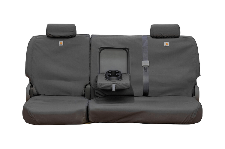 Covercraft SSC8375CAGY Chevy Silverado 2500HD/3500HD 2007-2014 Carhartt SeatSaver Custom Rear Seat Covers - Gravel