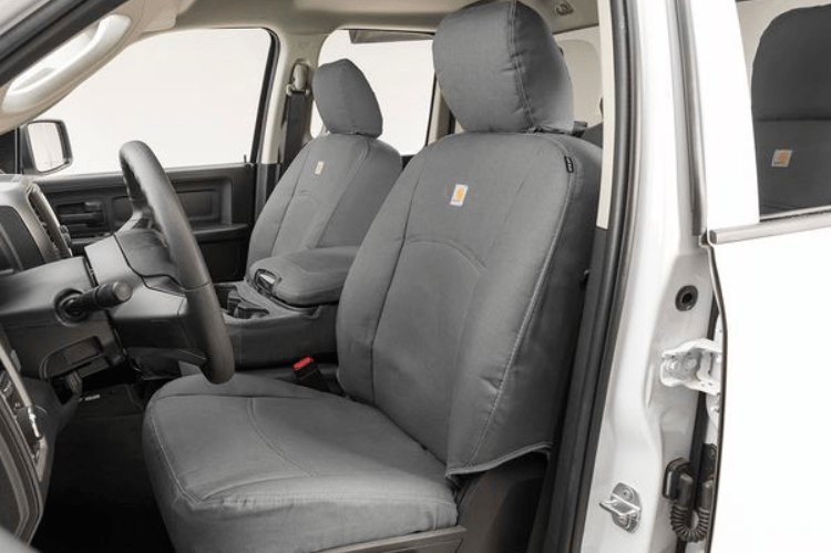 Soillar Driver Bottom Seat Cover & Foam For 2017-2021 Ford F250 F350 XLT - Dark Gray - Direct Replacement