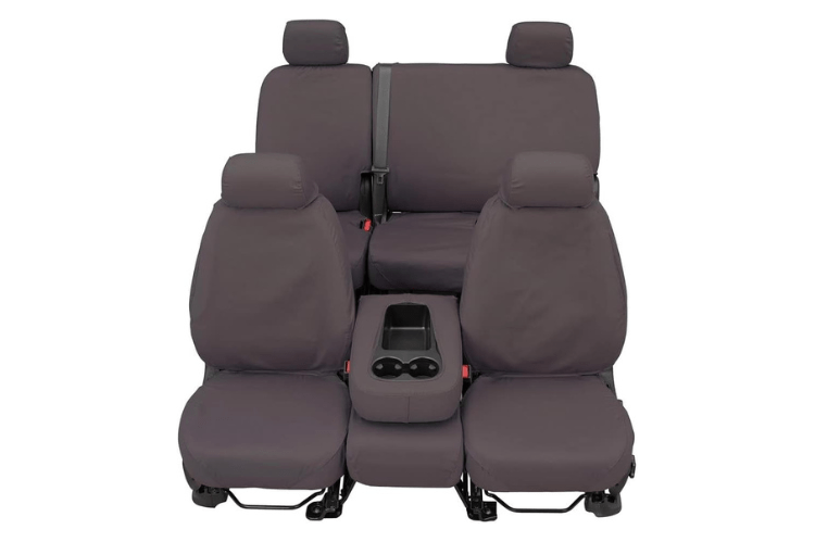 Covercraft SS2533PCGY GMC Sierra 2500HD/3500HD 2020-2023 Polycotton SeatSaver Custom Front Seat Covers - Grey