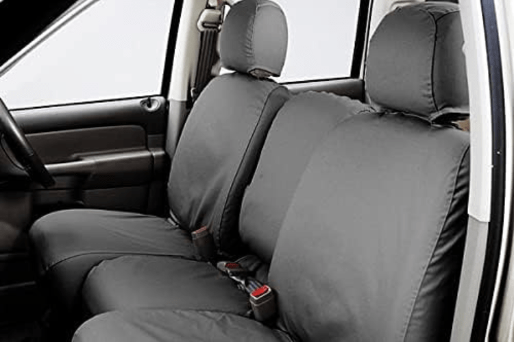 Covercraft SS2533PCGY GMC Sierra 2500HD/3500HD 2020-2023 Polycotton SeatSaver Custom Front Seat Covers - Grey