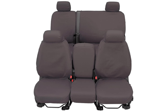 Covercraft SS3381PCGY GMC Sierra 2500HD/3500HD 2007-2014 Polycotton SeatSaver Custom Front Seat Covers - Grey