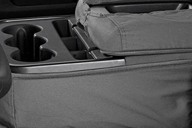 Covercraft SS3381PCGY GMC Sierra 2500HD/3500HD 2007-2014 Polycotton SeatSaver Custom Front Seat Covers - Grey