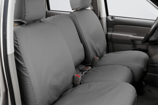 Covercraft SS3414PCGY GMC Sierra 2500HD/3500HD 2010-2014 Polycotton SeatSaver Custom Front Seat Covers - Grey