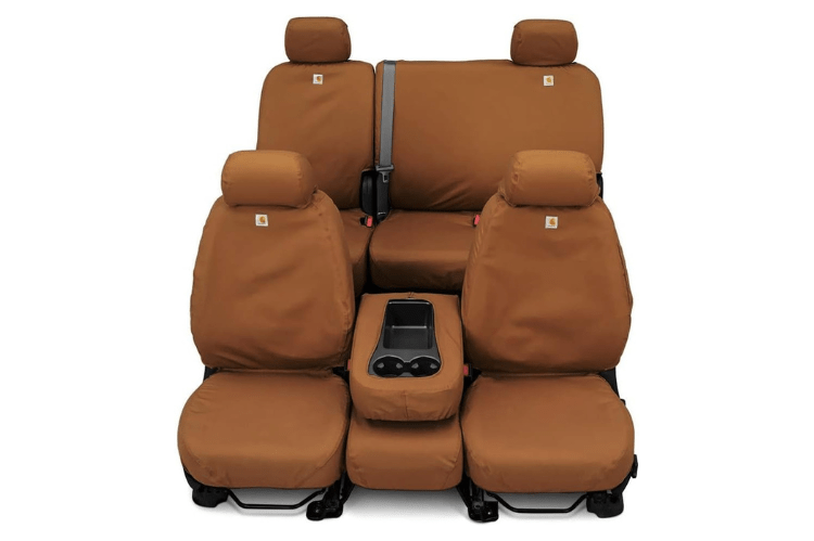 Covercraft SSC2533CABN GMC Sierra 2500HD/3500HD 2021-2022 Carhartt SeatSaver Custom Front Seat Covers Brown