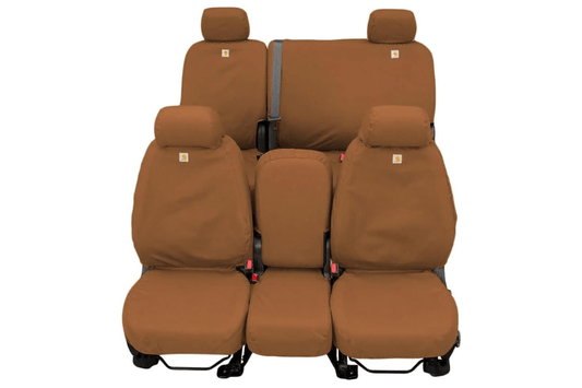 Covercraft SSC8486CABN GMC Sierra 2500HD/3500HD 2021-2022 Carhartt SeatSaver Custom Rear Seat Covers Brown