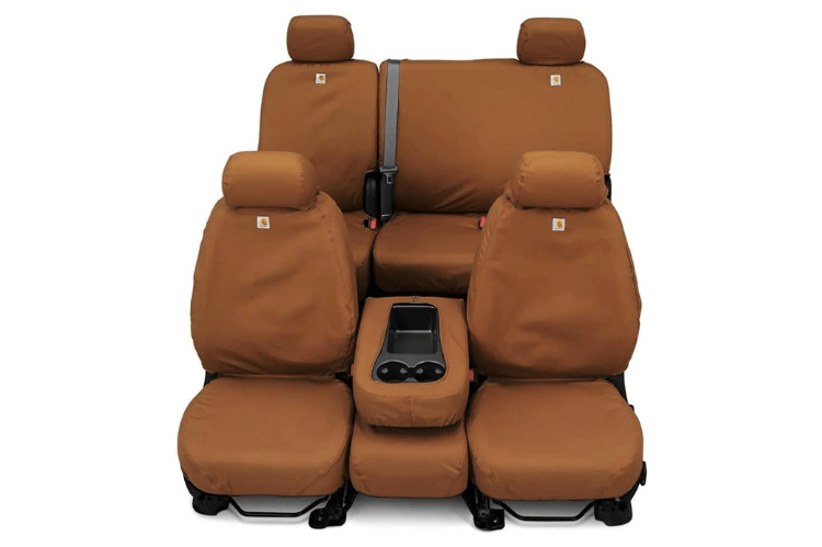 Covercraft SSC8486CABN GMC Sierra 2500HD/3500HD 2021-2022 Carhartt SeatSaver Custom Rear Seat Covers Brown