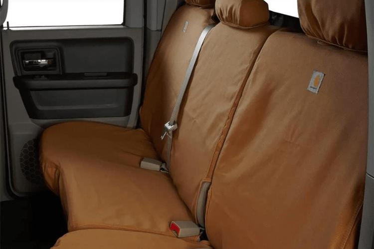 Covercraft SSC8486CABN GMC Sierra 2500HD/3500HD 2021-2022 Carhartt SeatSaver Custom Rear Seat Covers Brown